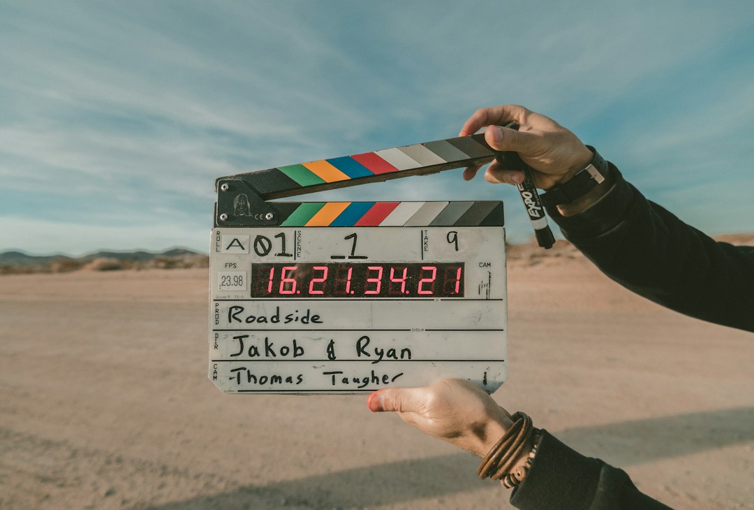 Film clapperboard illustrating Stephanie Sigman's screen career; not a portrait