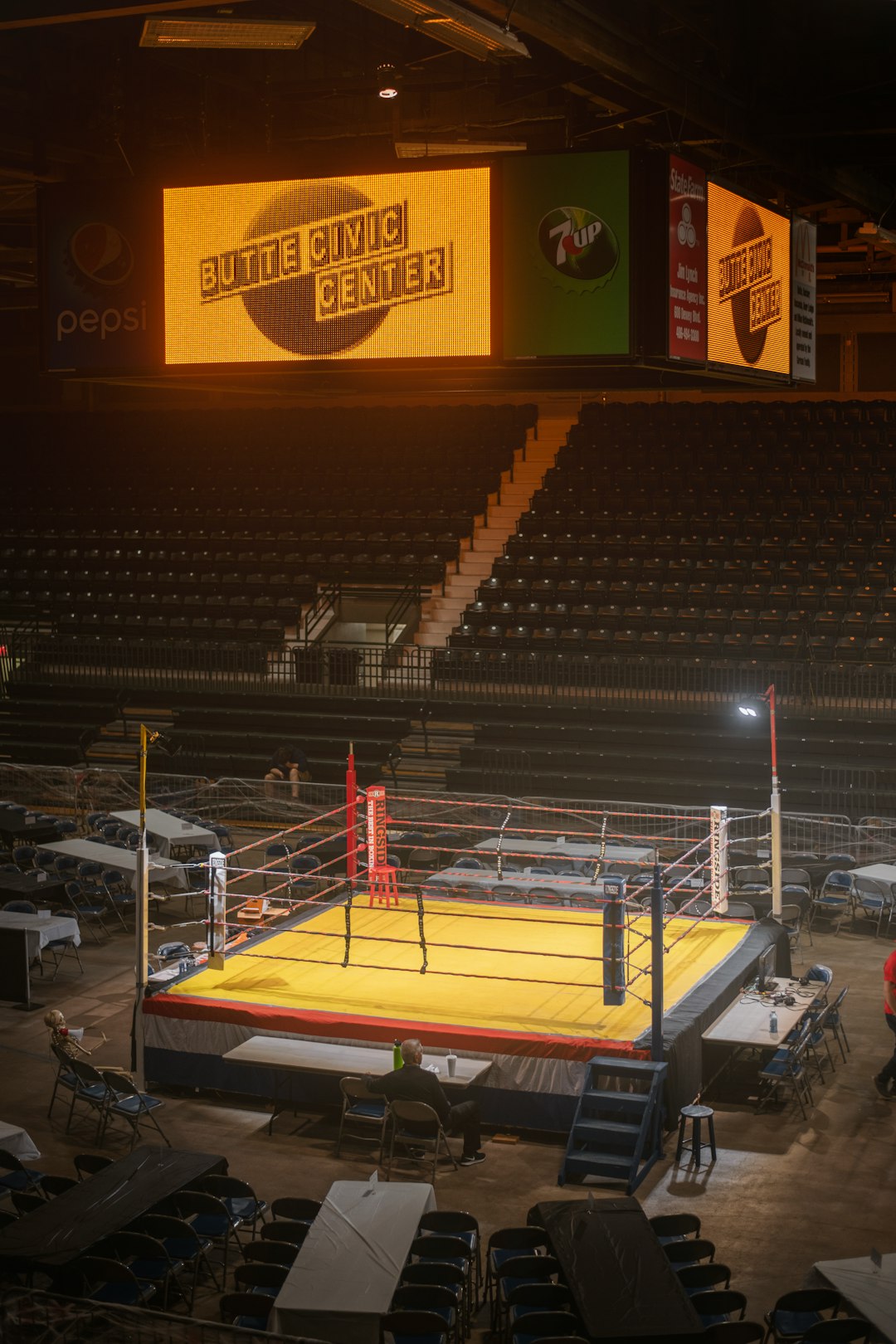 Illustrative professional wrestling ring for wrestler Hernandez's biography