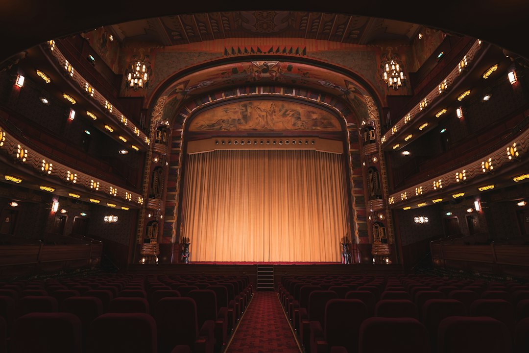Illustrative theatre interior for Mathew Horne's acting biography