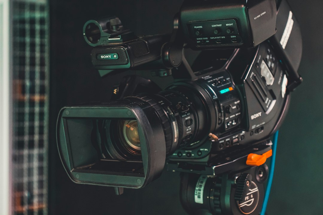Video camera illustrating Spencer Garrett's television and film career; not a portrait